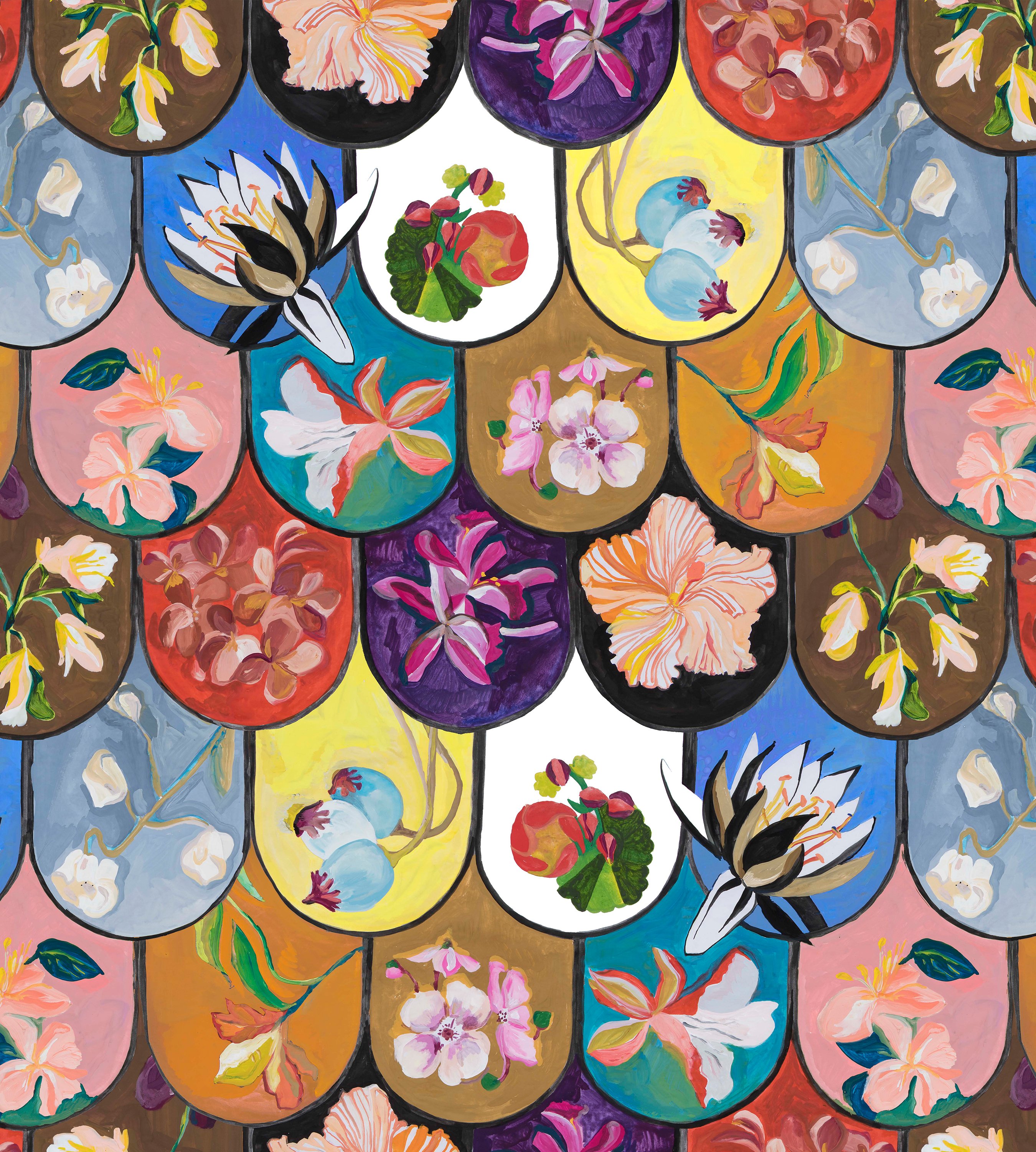 Floral Scales Wallpaper Voutsa