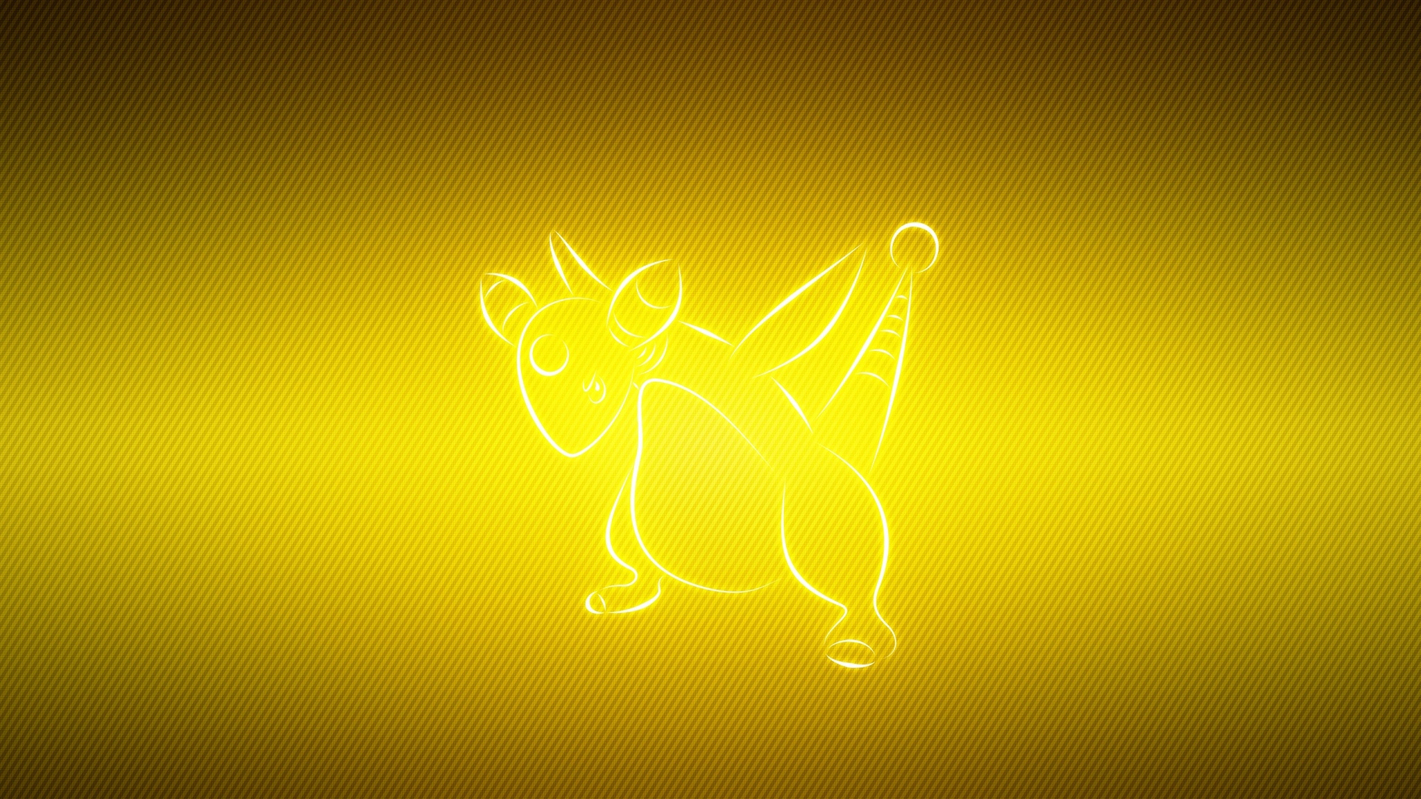 Wallpaper Ampharos Pokemon Animal Yellow