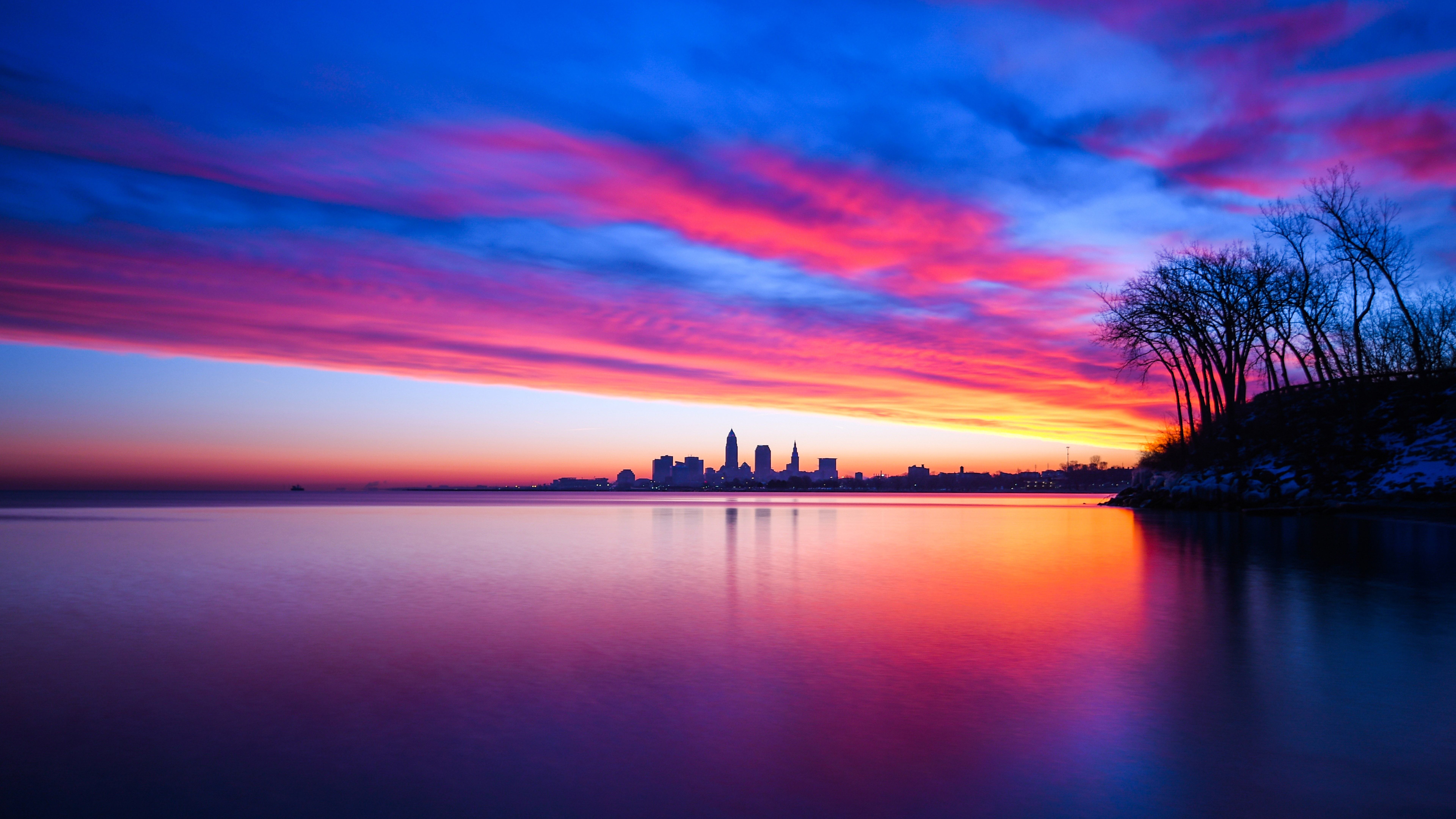 Sunset Clouds Sky Scenery Horizon 8k Wallpaper