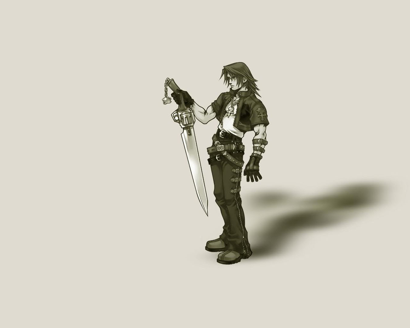 Squall Leonhart Rpg Games Wallpaper Image Featuring Final Fantasy