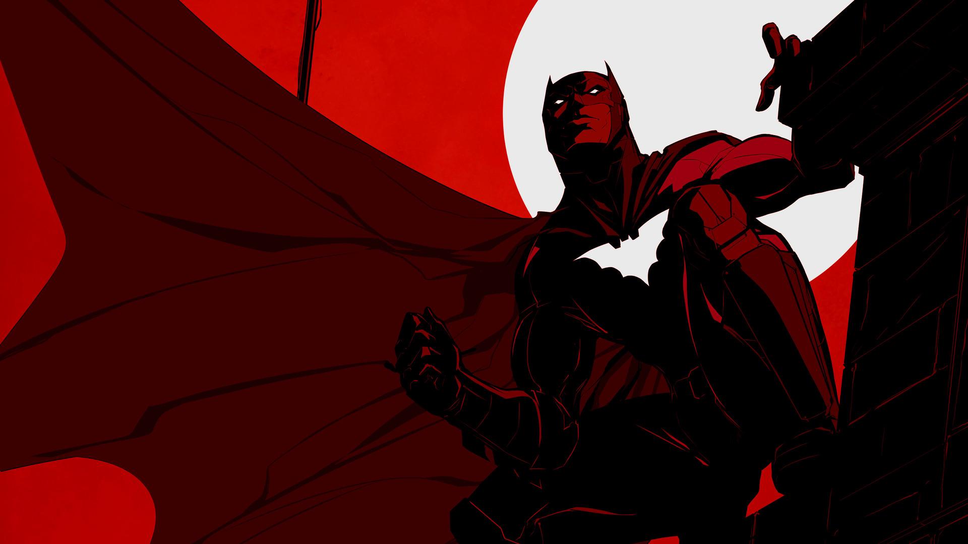 Batman Dark Red HD 4k Wallpaper