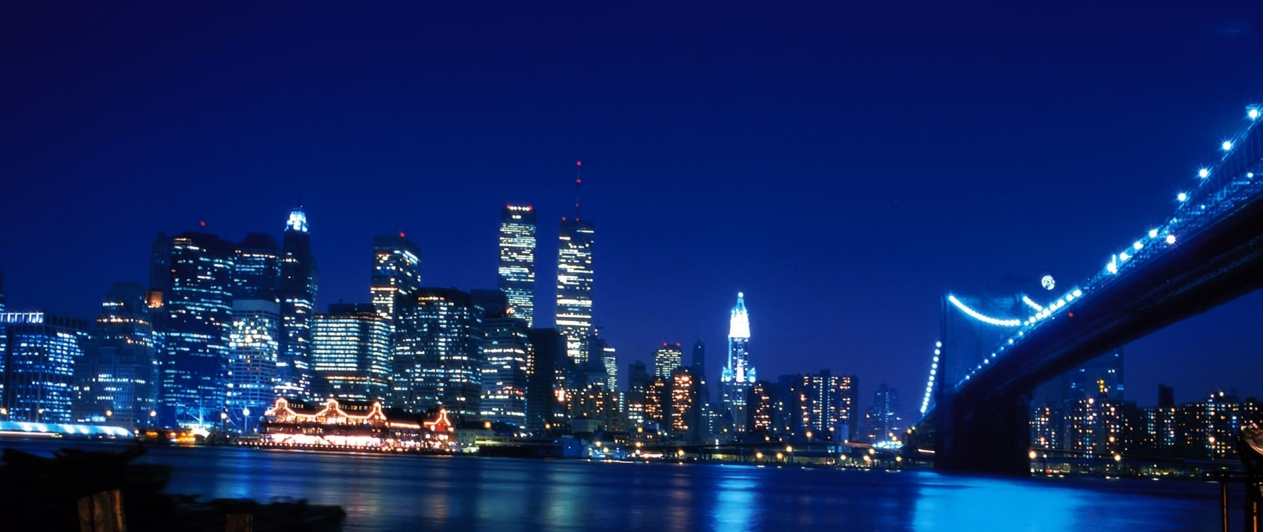 New York Twin Towers Wallpaper Image