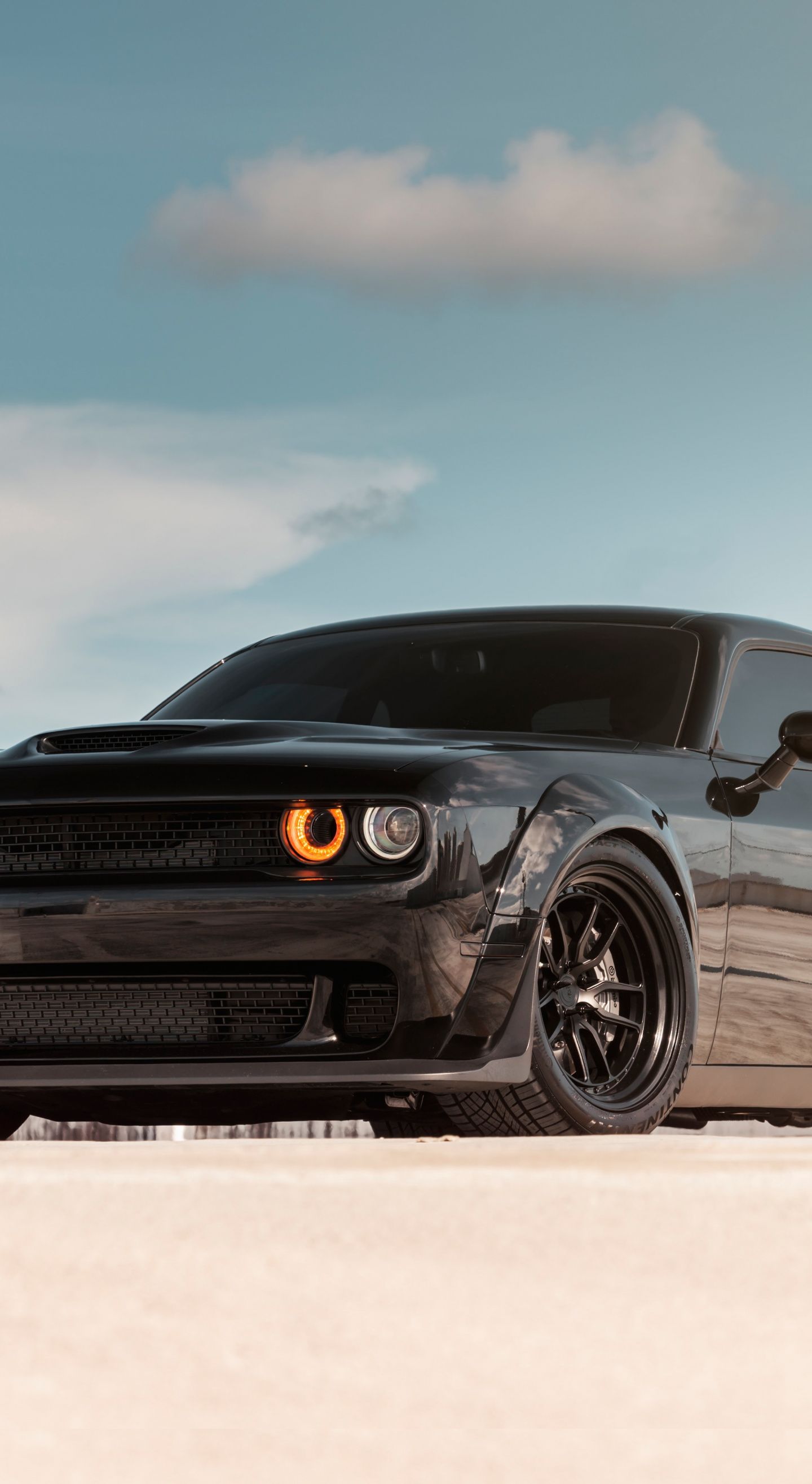 Dodge Challenger Srt Black Car Wallpaper