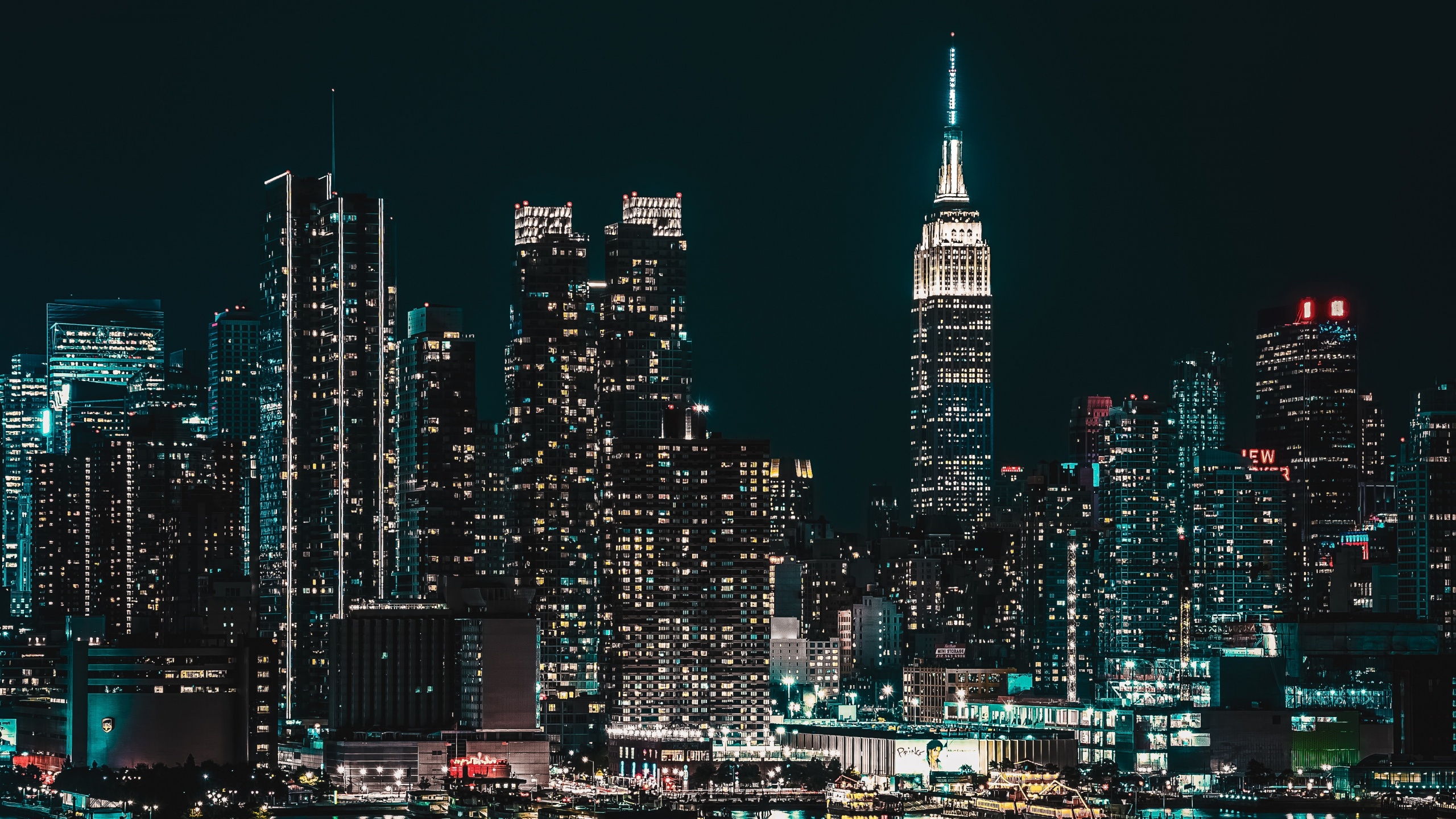 New York City Wallpaper 4k Starry Sky Cityscape Night