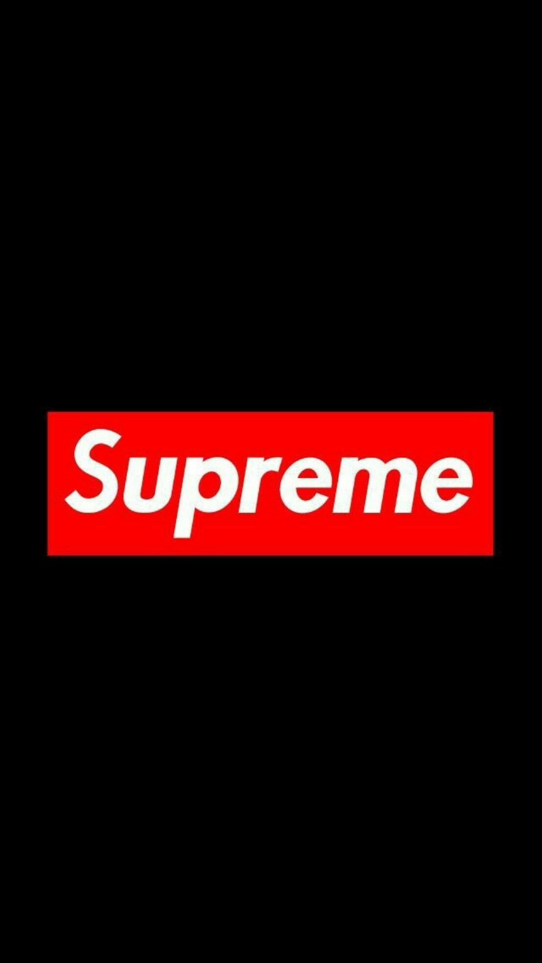Supreme Black Wallpaper iPhone Android