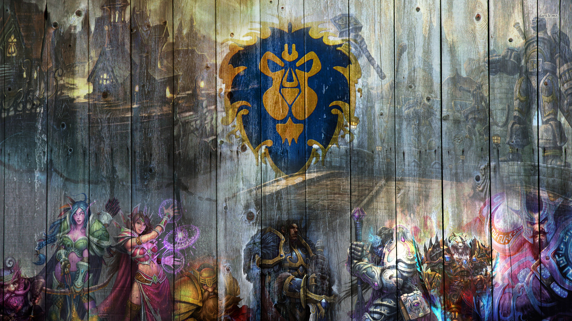Orld Of Warcraft Alliance Characters HD Wallpaper Background Image