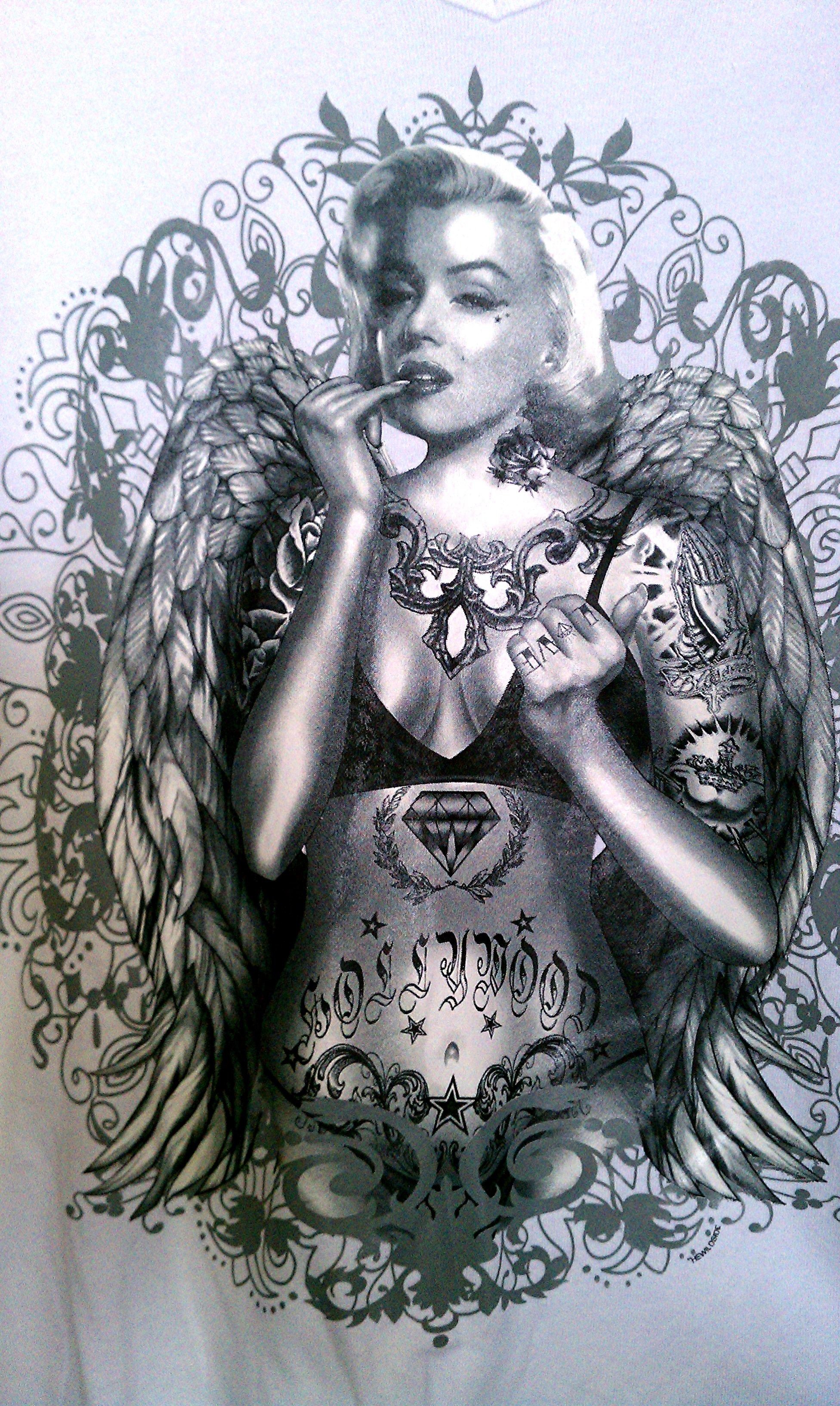Tattooed Marilyn Monroe Wallpaper Image