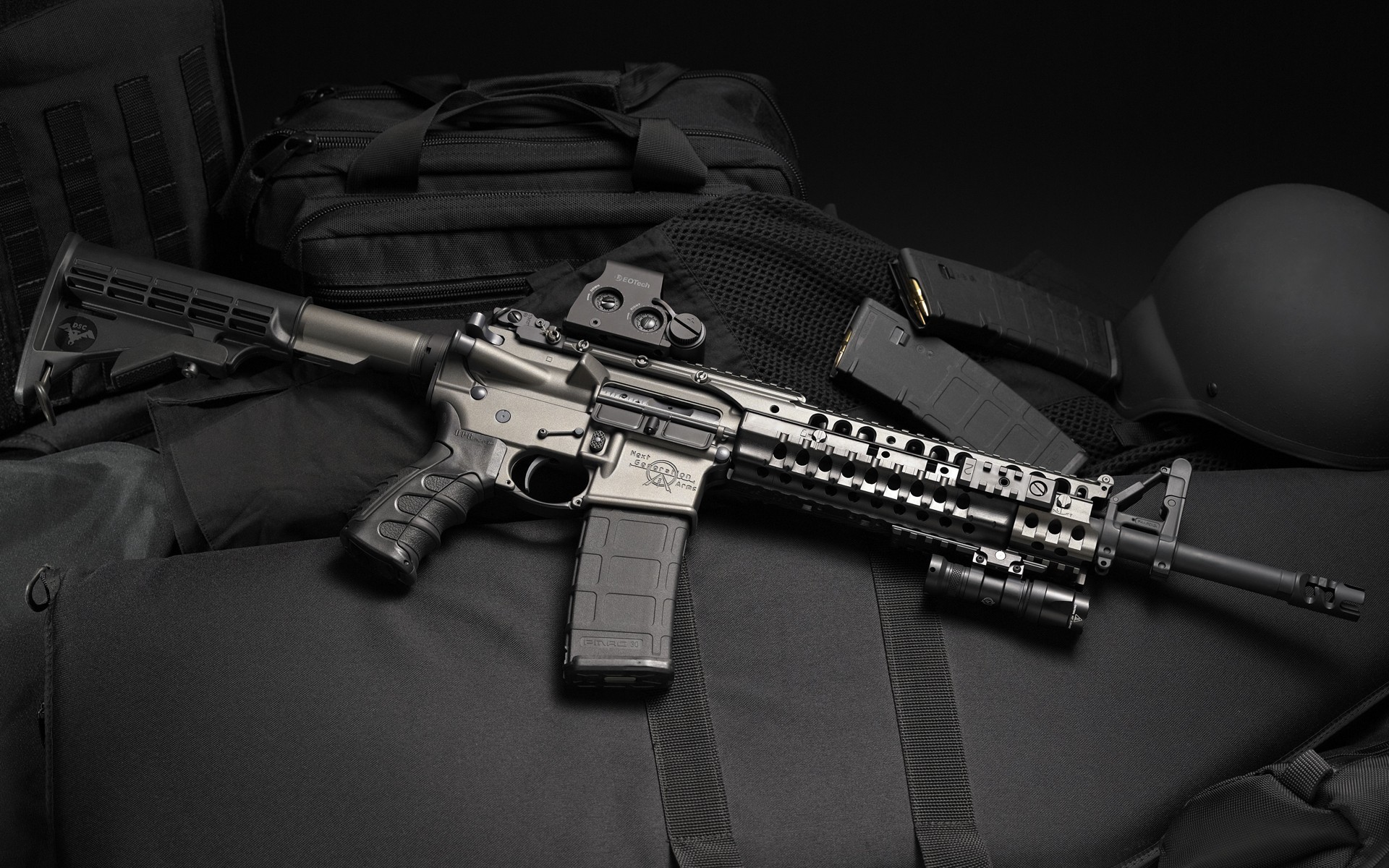 Wallpaper Rifles Weapons Magpul Eotech Ar Surefire Led