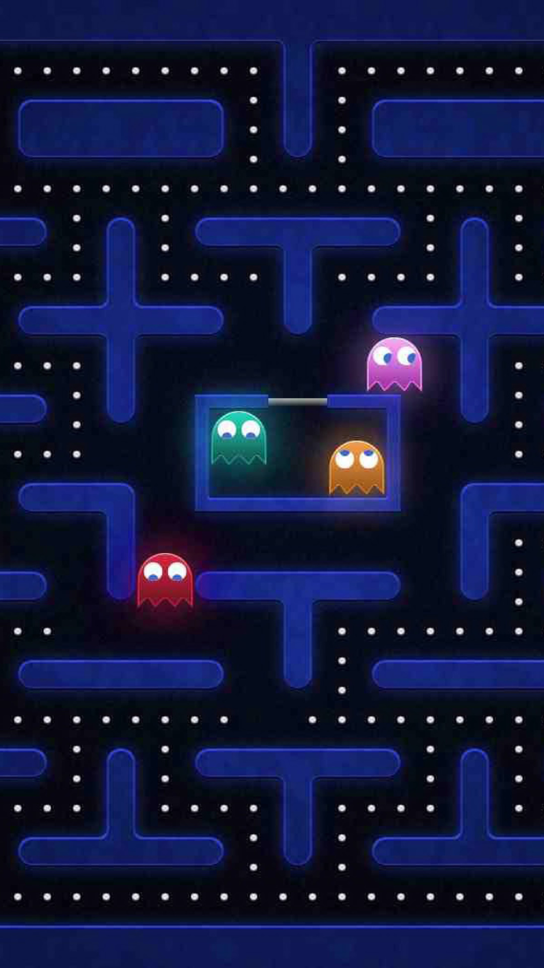 Pacman Best Game Wallpaper For iPhone Plus