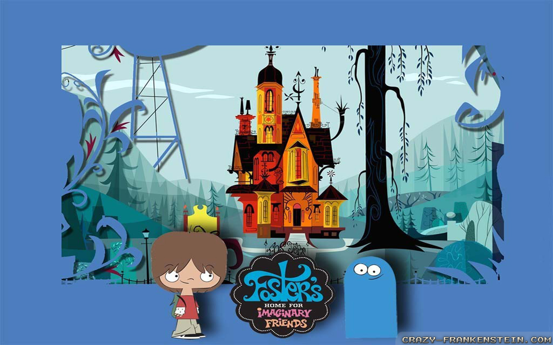 Fosters Home For Imaginary Friends Intro Cartoon Wallpaper