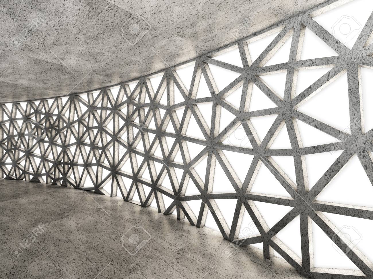 Abstract Architectural Background Concept Of Concrete Interior