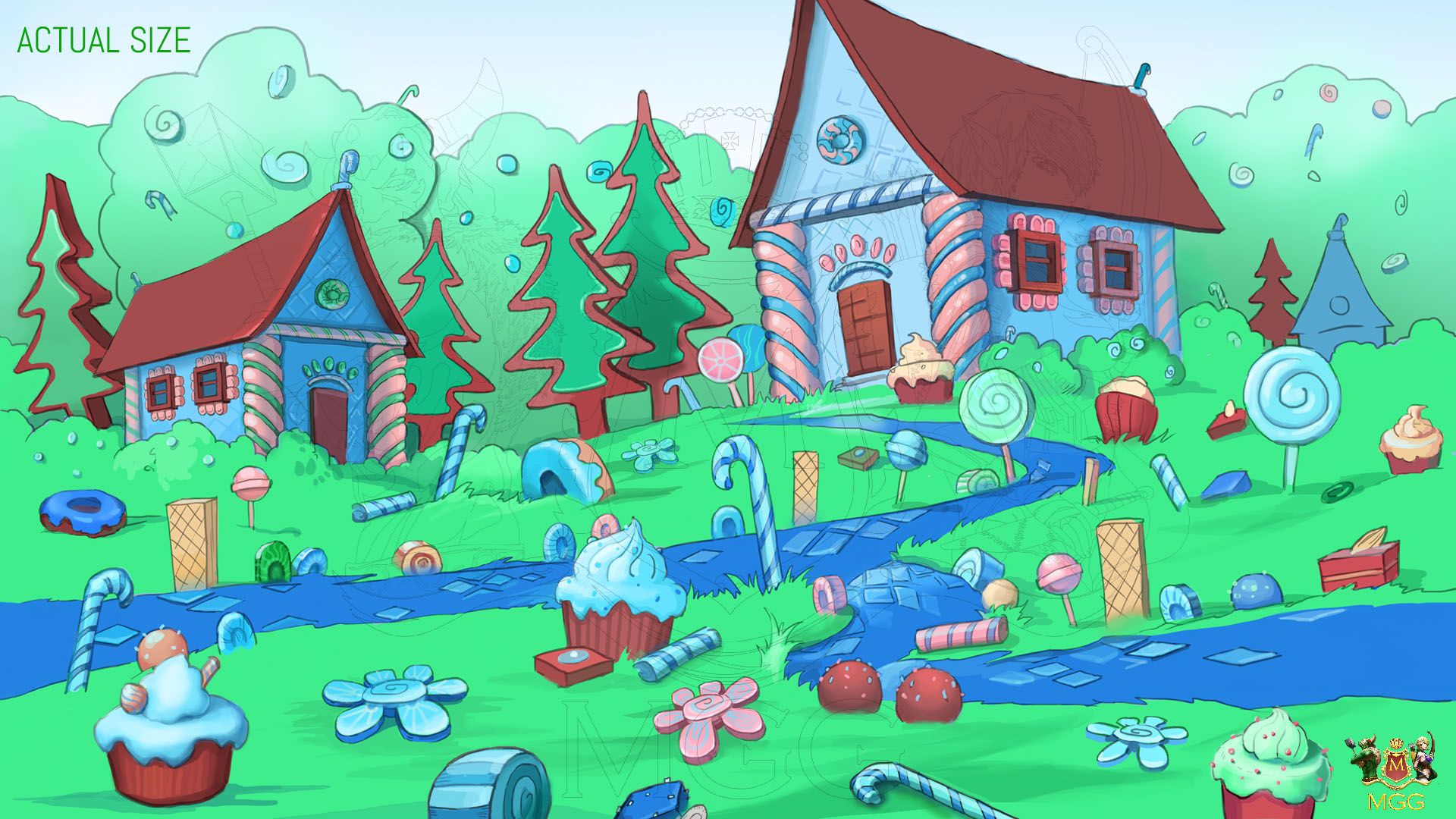 Candy Land Background Game Background
