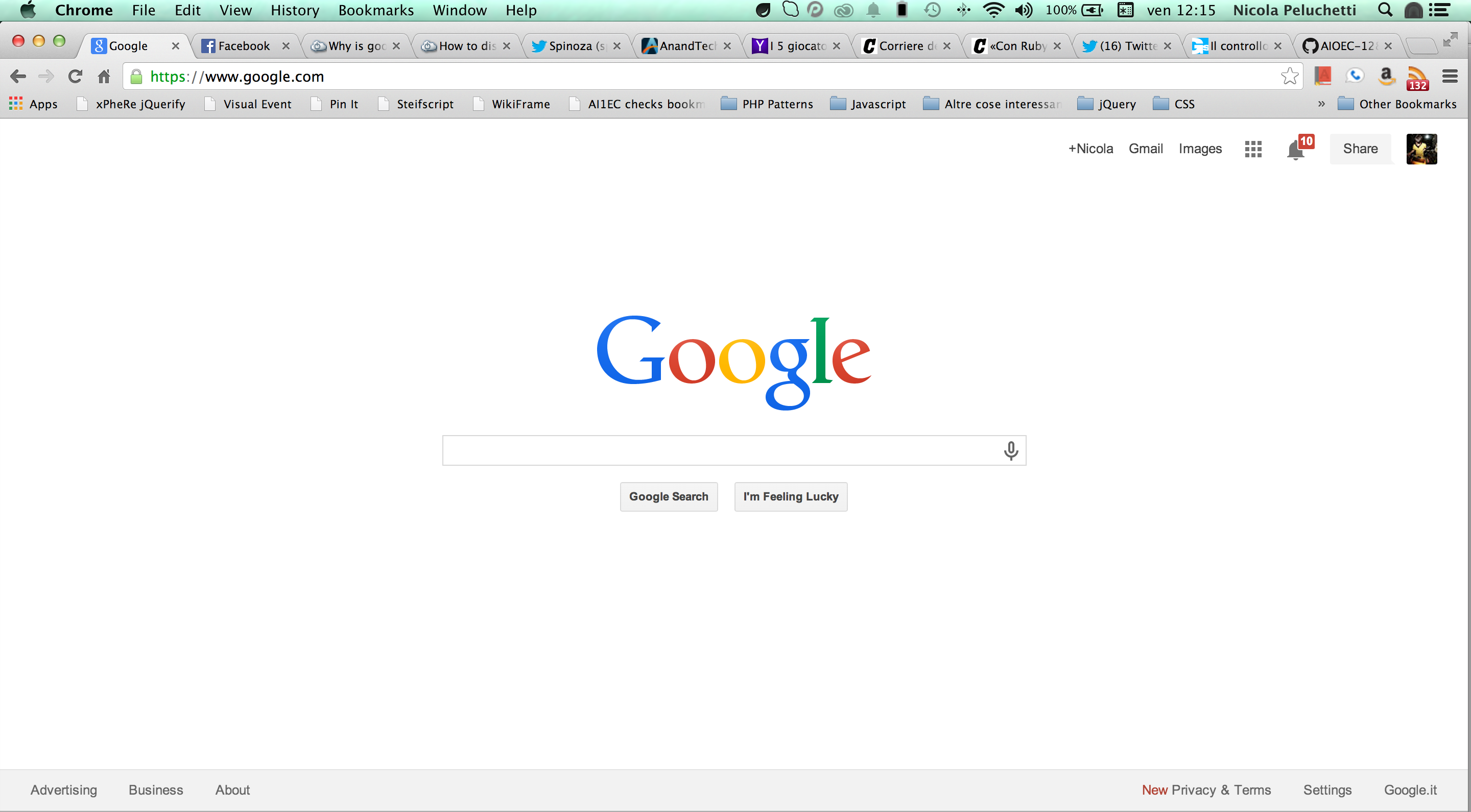 customize google homepage