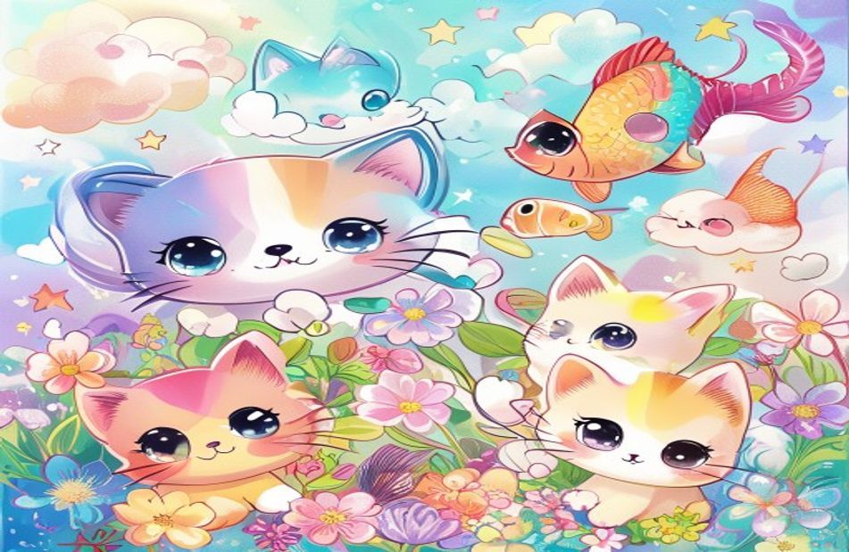 Kawaii Cat Wallpaper