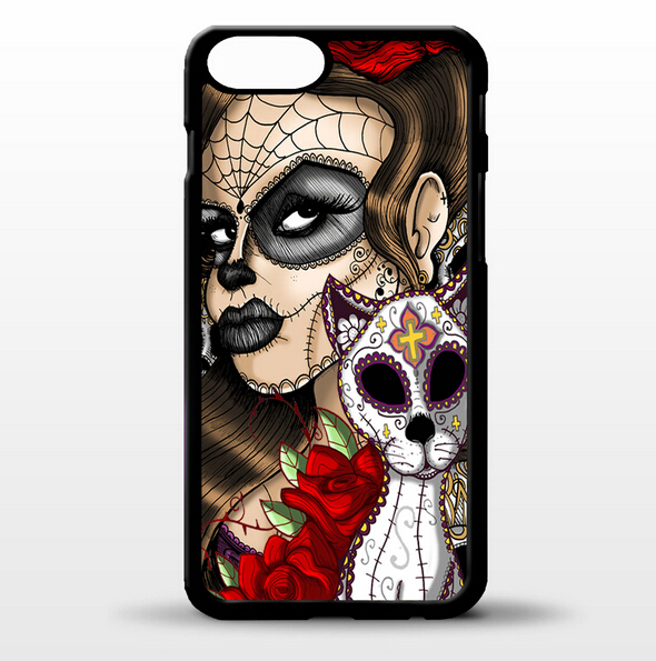 Image Day Of The Dead Sugar Skull iPhone Cases Pc Android
