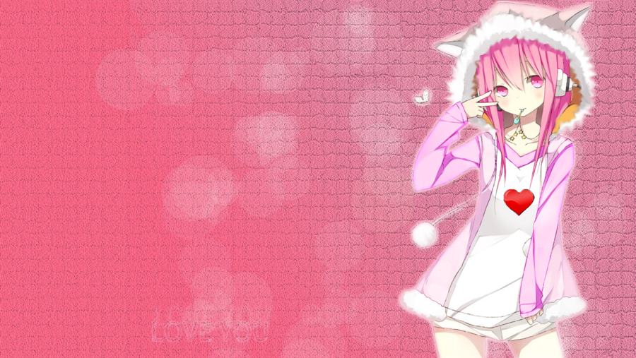 Cute Pink Anime Girl Wallpaper By Newbmangadrawer