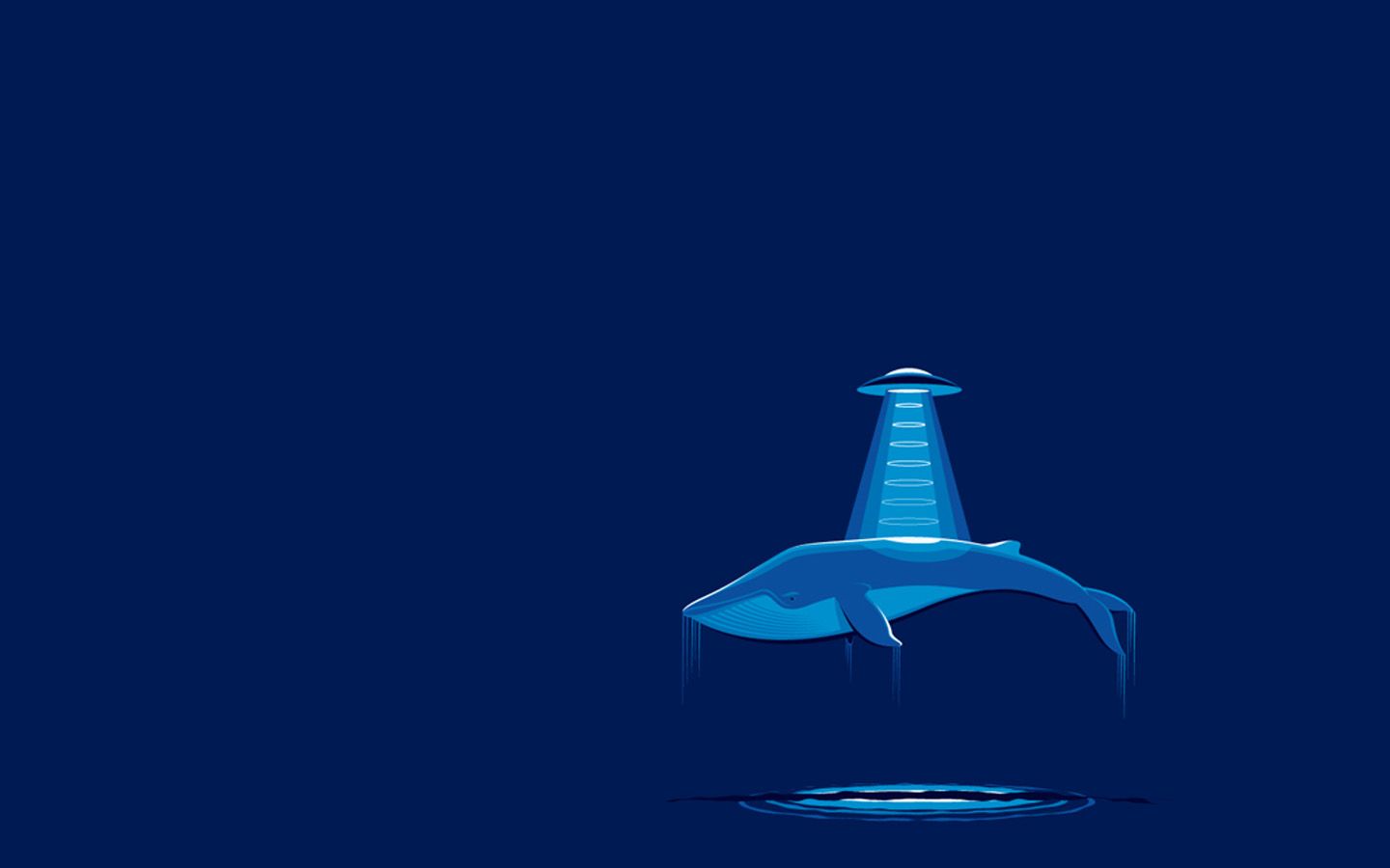 Whale Abduction Art And Or Craft In Minimalist Wallpaper