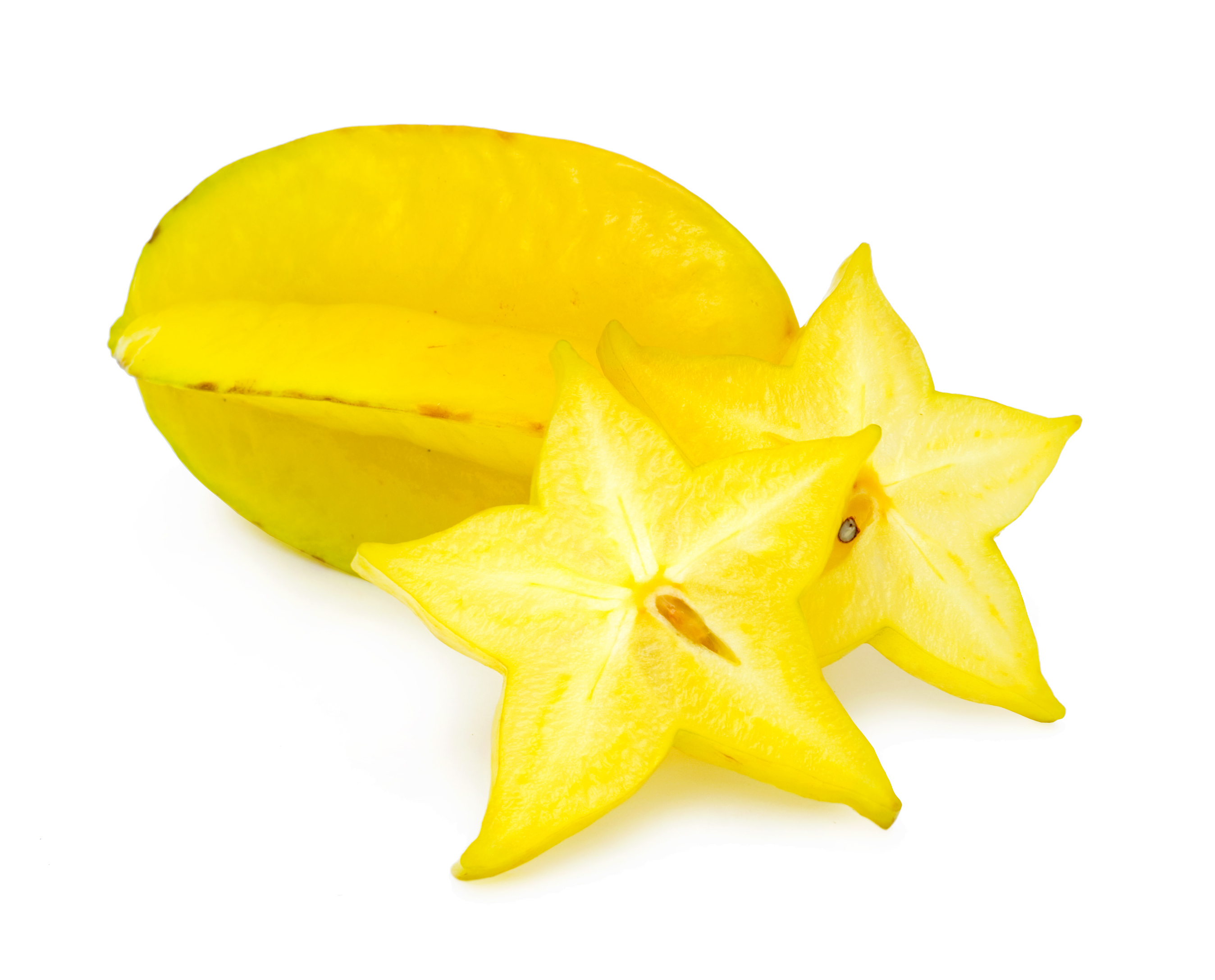 Yellow And Green Starfruit Colors Photo
