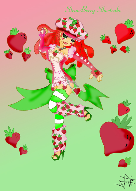 Strawberry Shortcake Wallpaper Border By