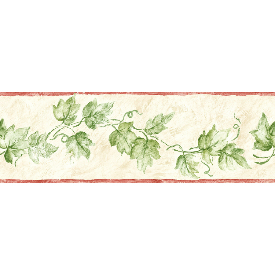 Sunworthy Ivy Watercolor Prepasted Wallpaper Border At Lowes