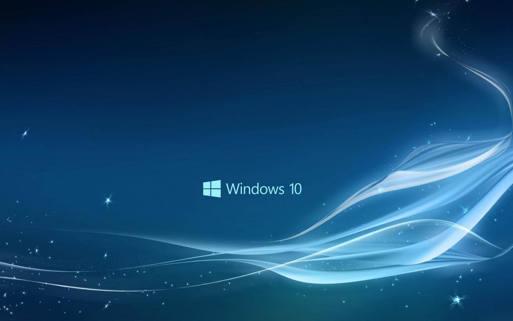 Windows Wallpaper In Blue Abstract Stars And Waves HD