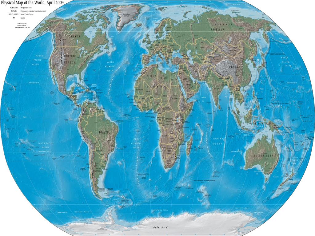 Physical World Map Wallpaper Jpg