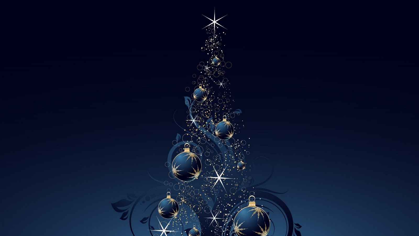 Blue Christmas Background HD Wallpaper