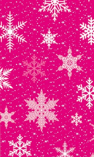 Pink Snowflake iPhone Wallpaper Bigger