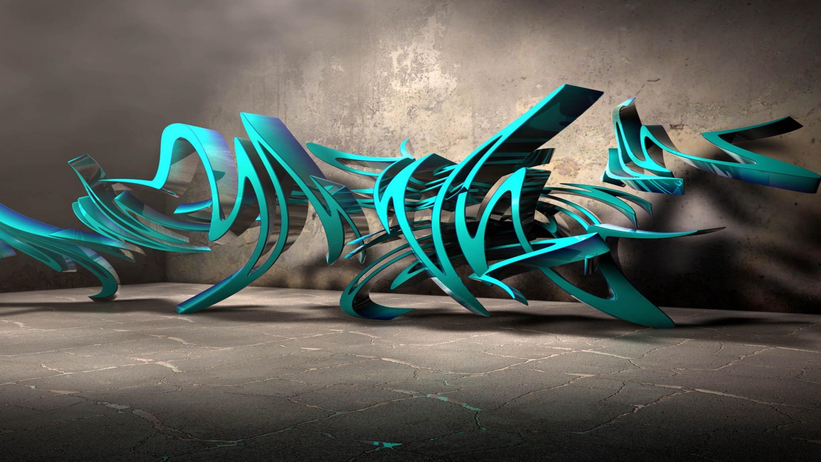 3d Graffiti Wallpaper Which Is Under The