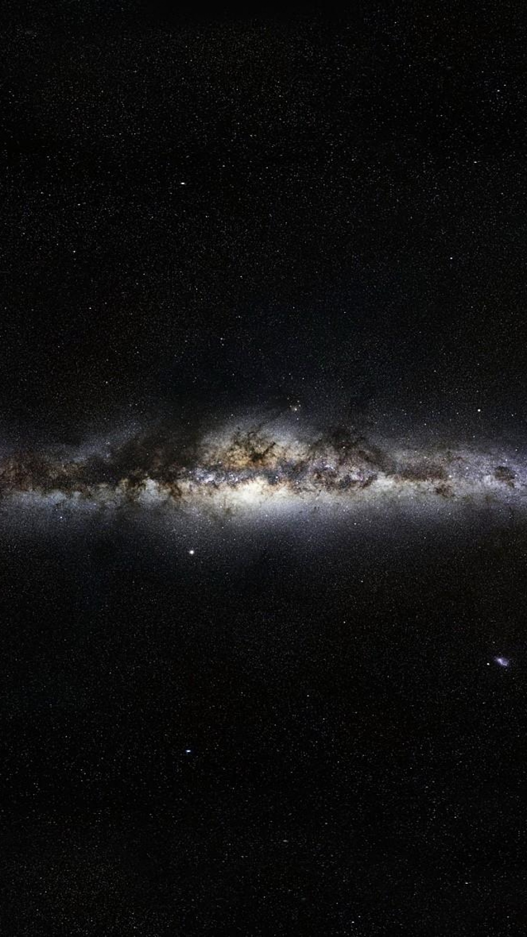 Dark Milky Way Galaxy Line Of Stars Wallpaper