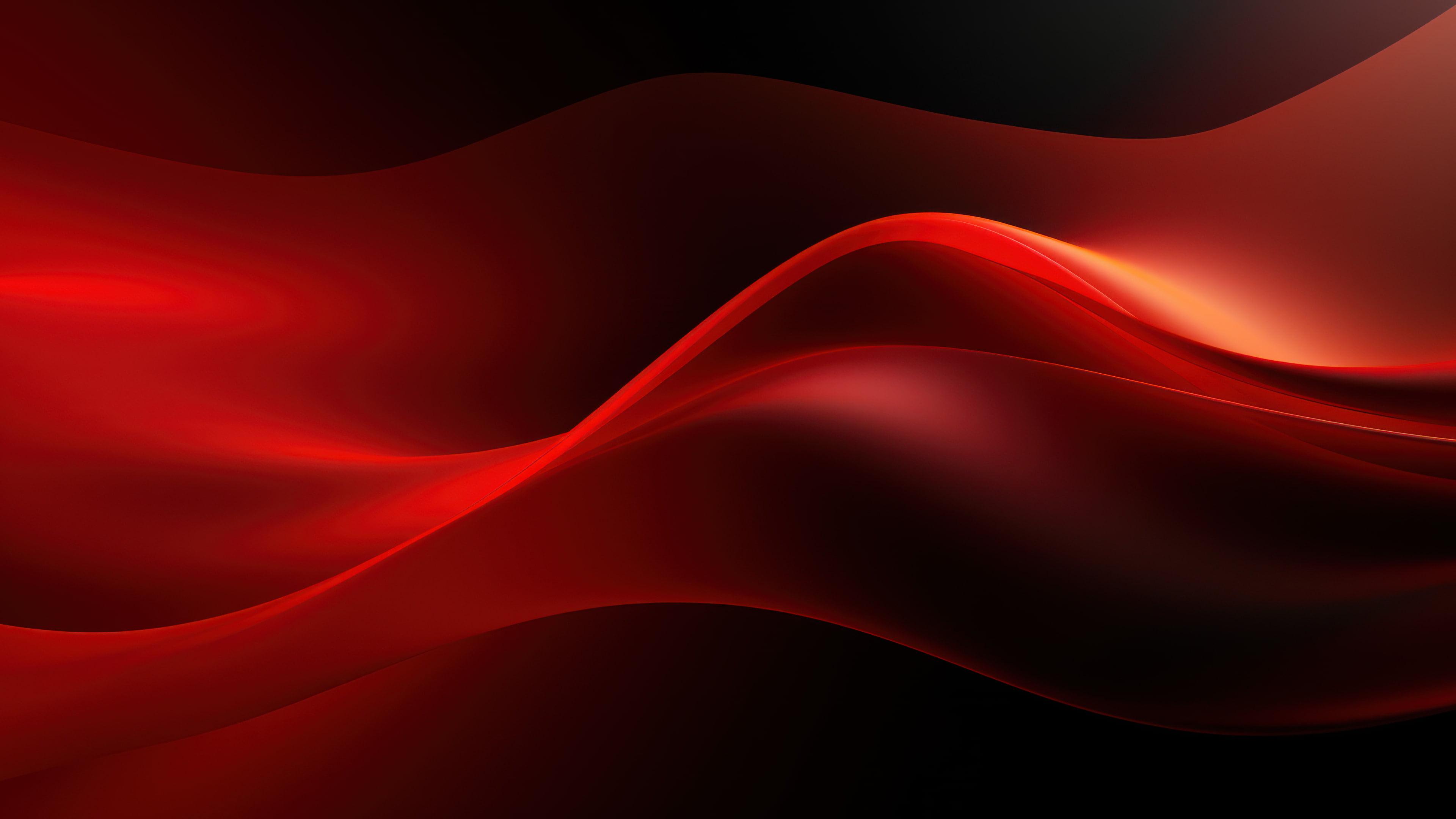 Dark Red Abstract Layers AI Generated 4K Wallpaper
