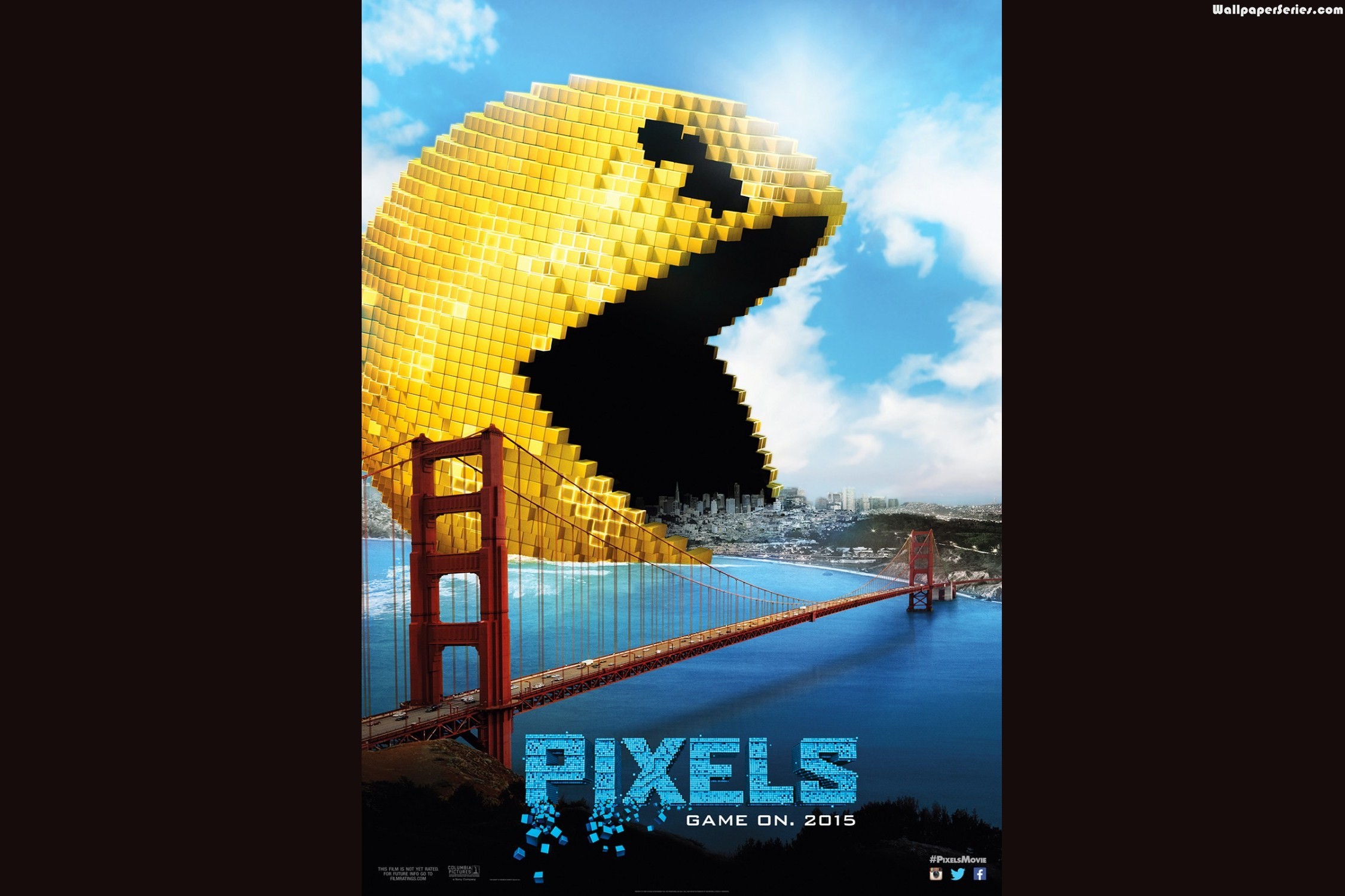 2250x1500 Pixels Pacman Pixels Movie Movies Wallpaper