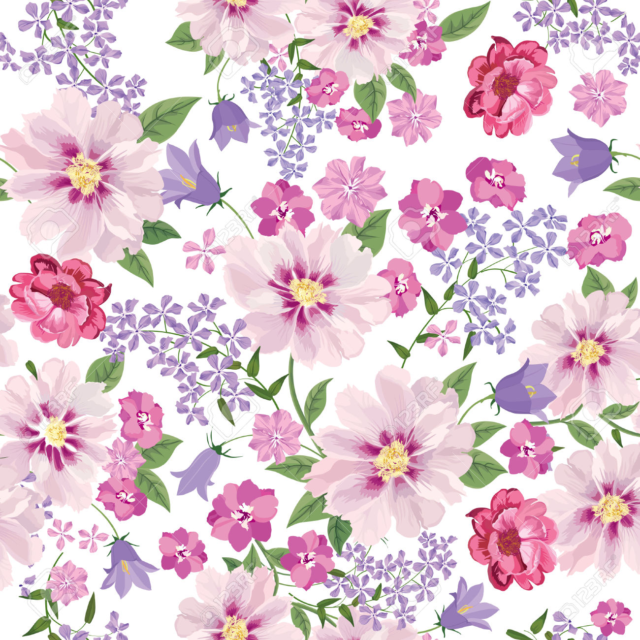 Floral Vintage Background Gaya