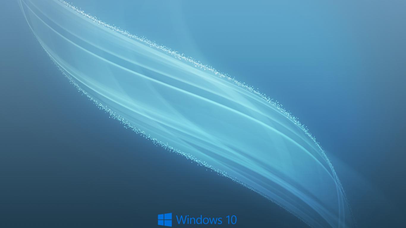Windows Wallpaper With Light Wave Pattern