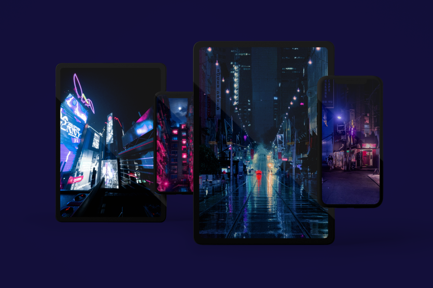 Cyberpunk City Wallpaper For iPhone