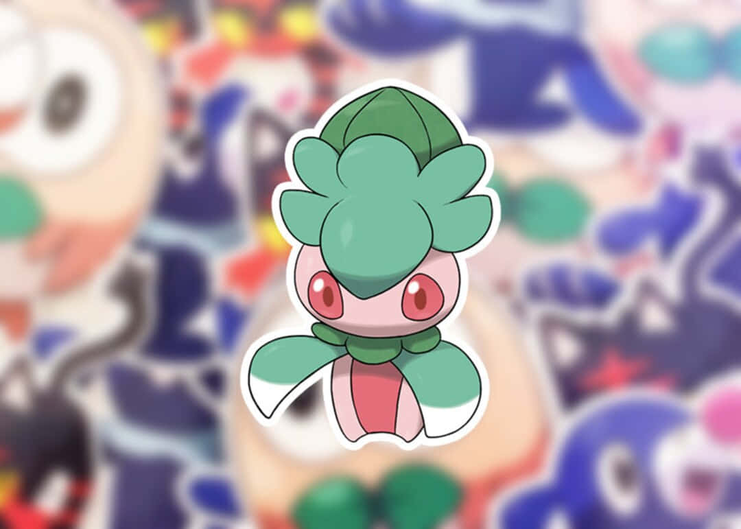 Pok Mon Fomantis With Wallpaper