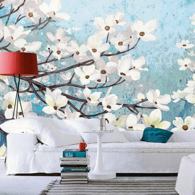 Floral Wallpaper For Living Room