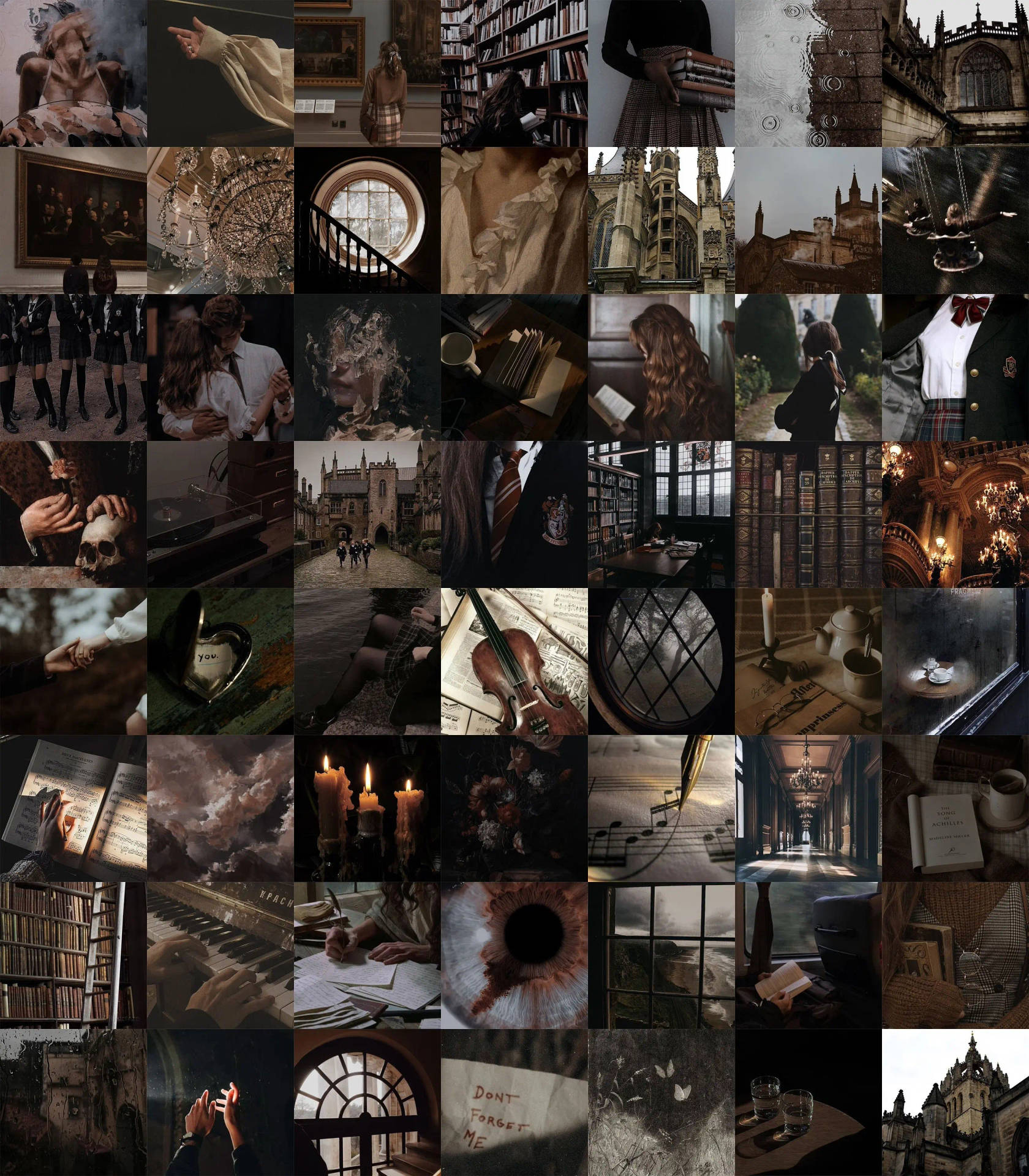 Dark Academia Aesthetic Wallpaper