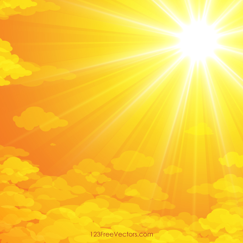 Sunshine Background Clipart Vector Art Vectors