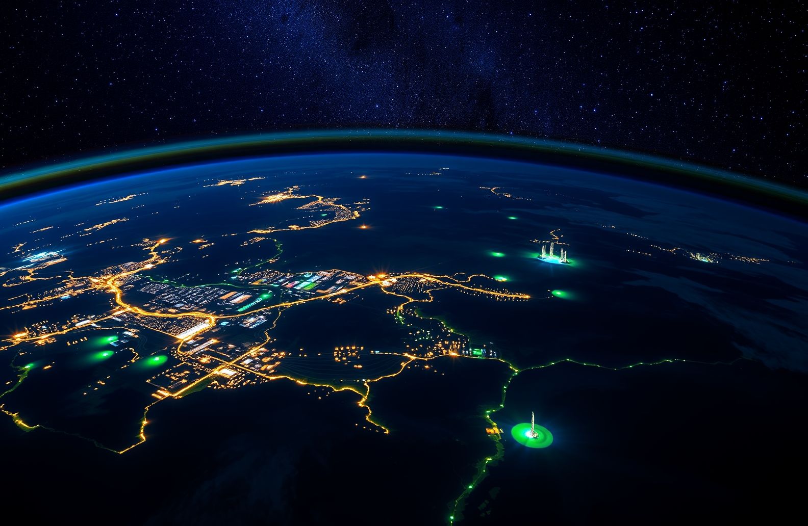 Earth At Night Wallpaper HD