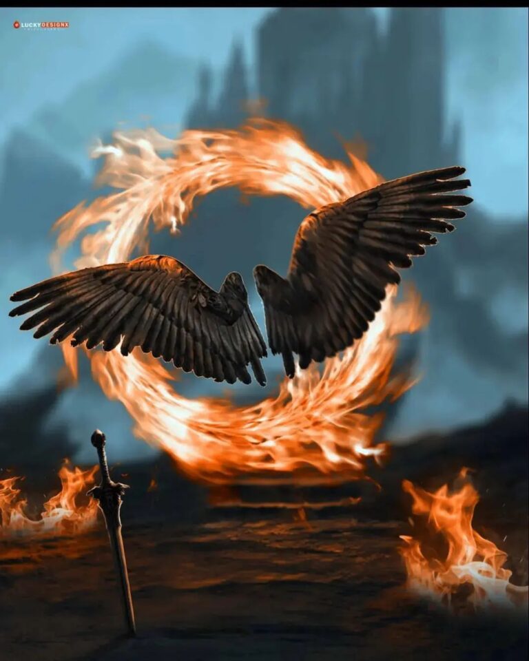 Fire Wings HD Editing Background Wallpaper