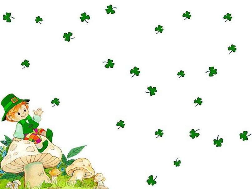 Floating Shamrock S Wallpaper