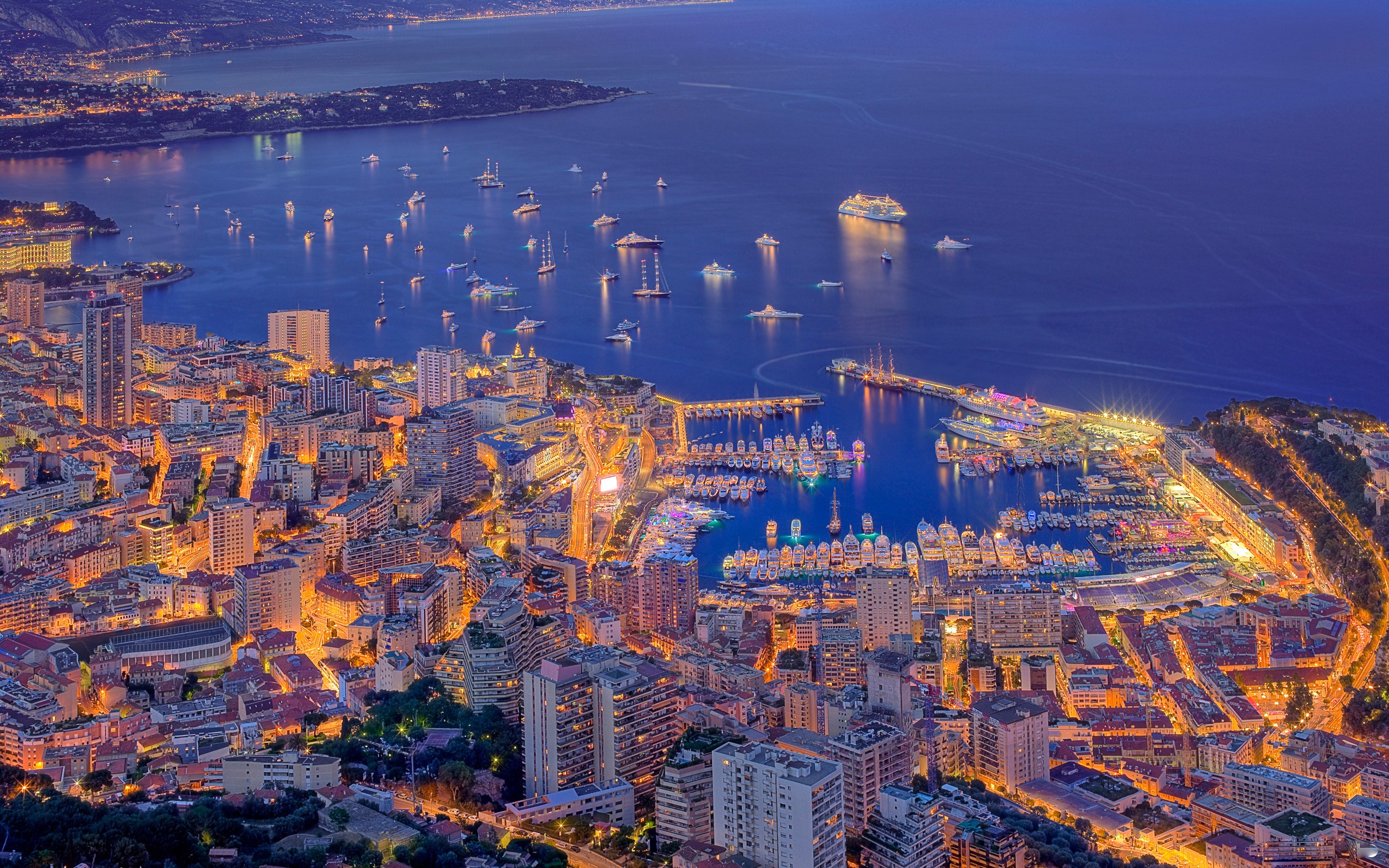 Monaco Landscape Puter Wallpaper Desktop Background