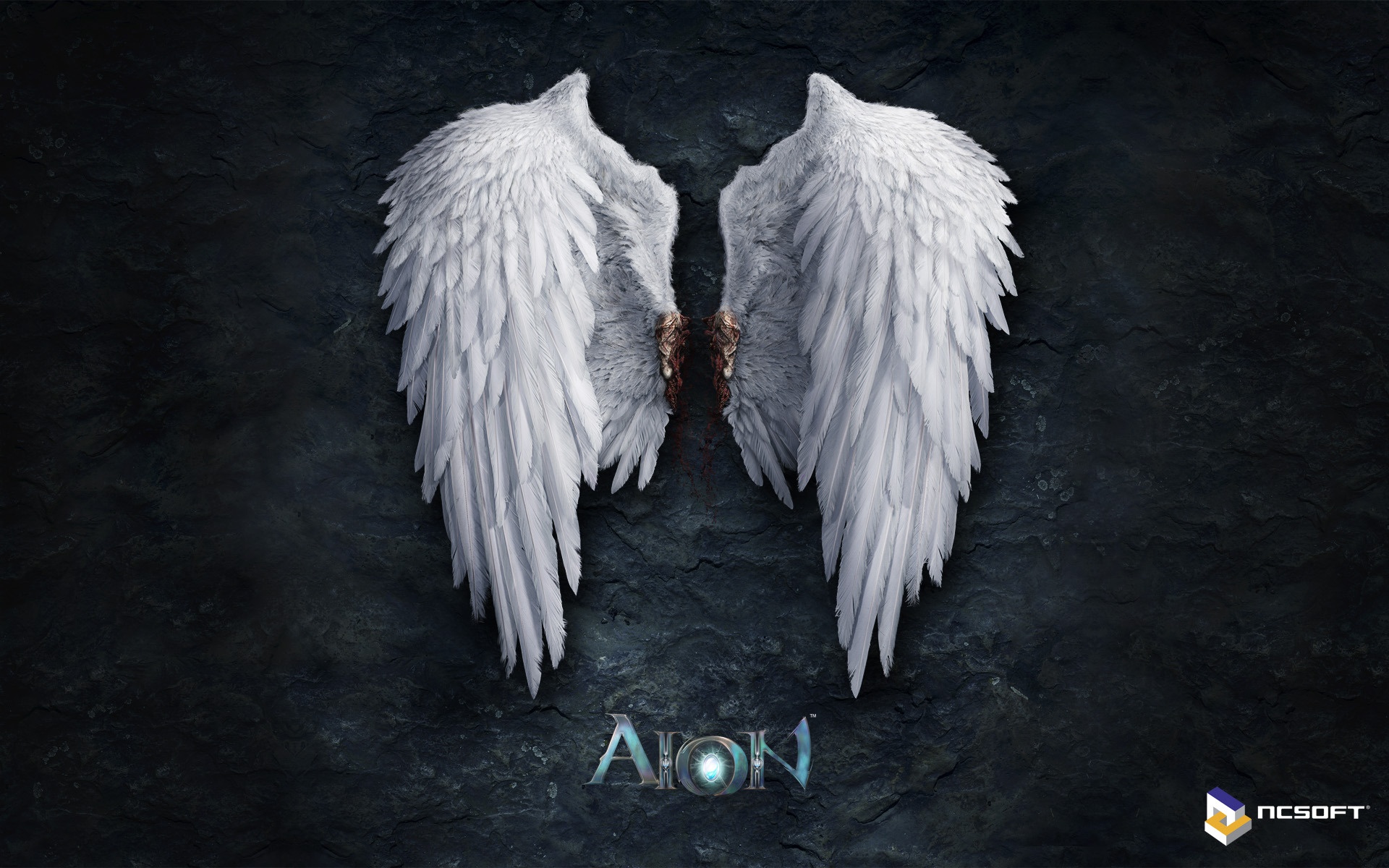 Aion White Angels Wings Full HD Desktop Wallpaper 1080p