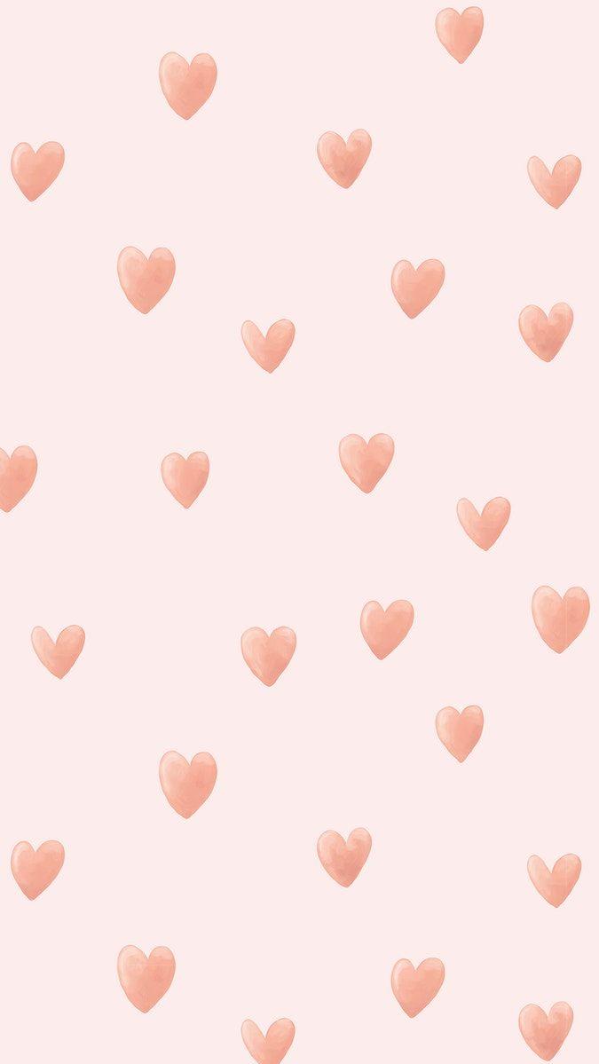 Vector Of Heart Mobile Wallpaper iPhone Background