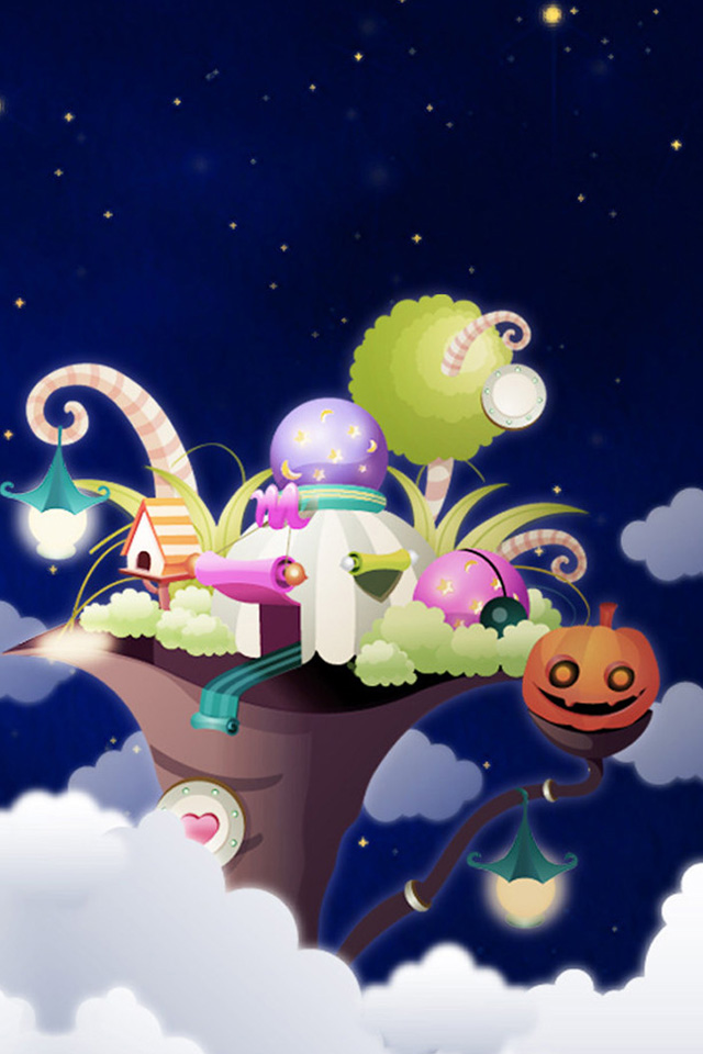 Halloween Cute Pumpkin iPhone Wallpaper