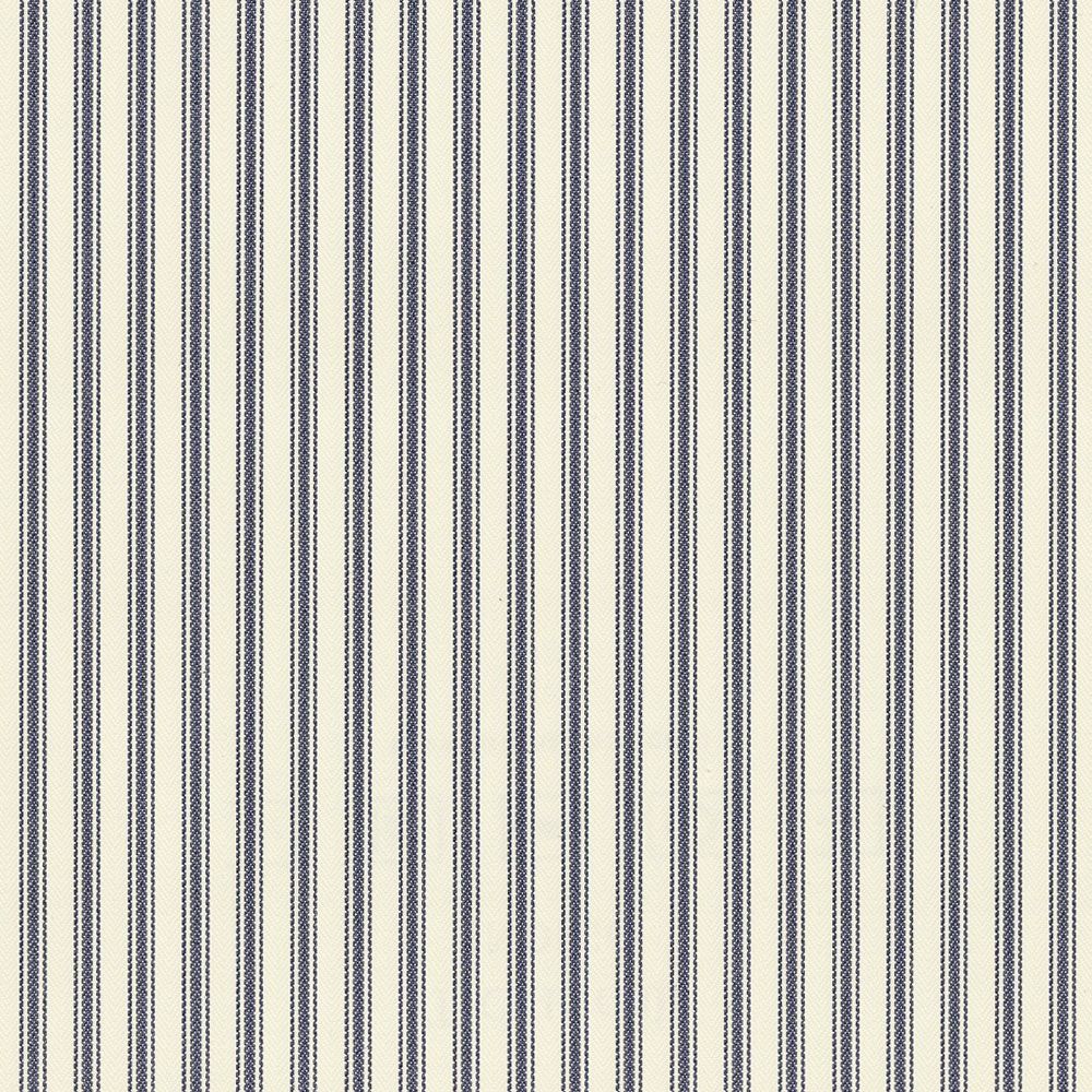 Ticking Stripe Wallpaper Indigo Ian Mankin