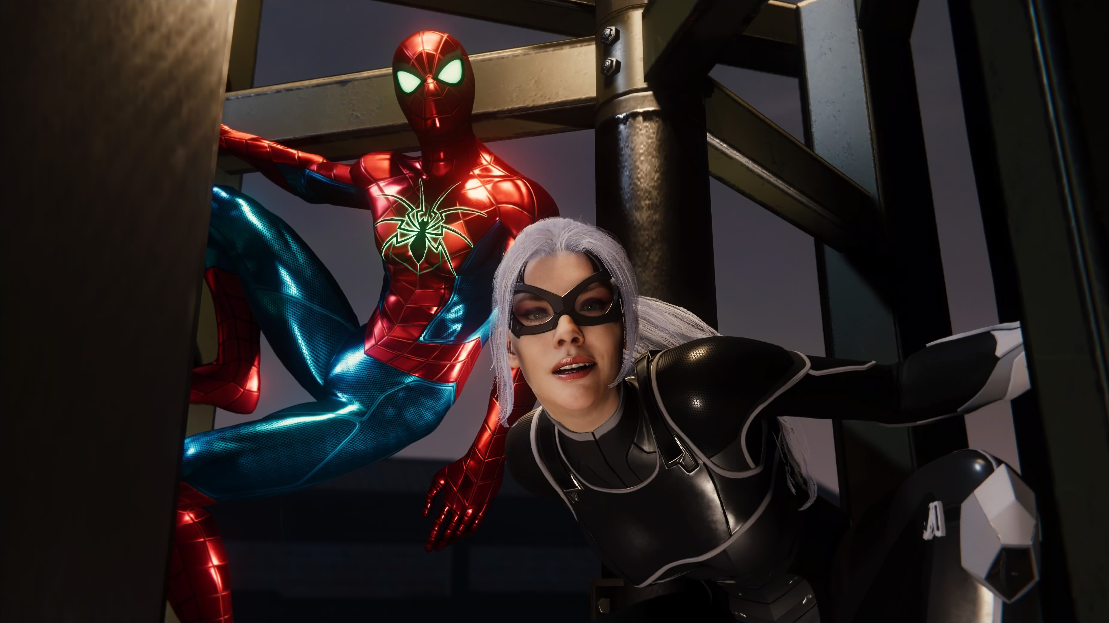 Black Cat And Spider Man Ps4 4k