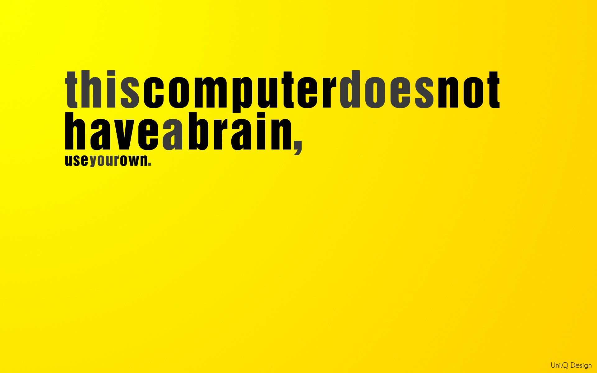 Use Your Brain Wallpaper