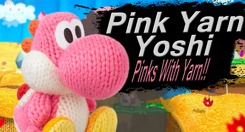 Pink Yarn Yoshi Ssb4 Request By Elemental Aura